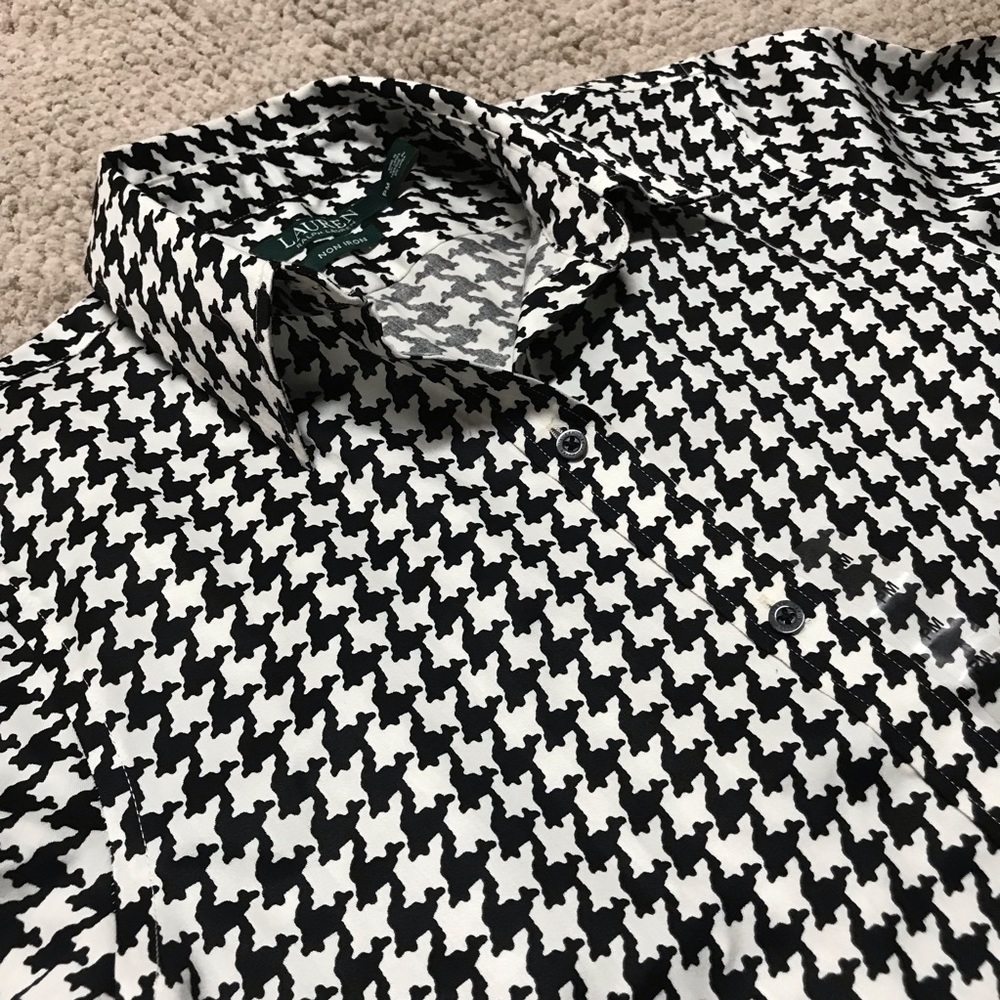 NWT Ralph Lauren Houndstooth Button Down